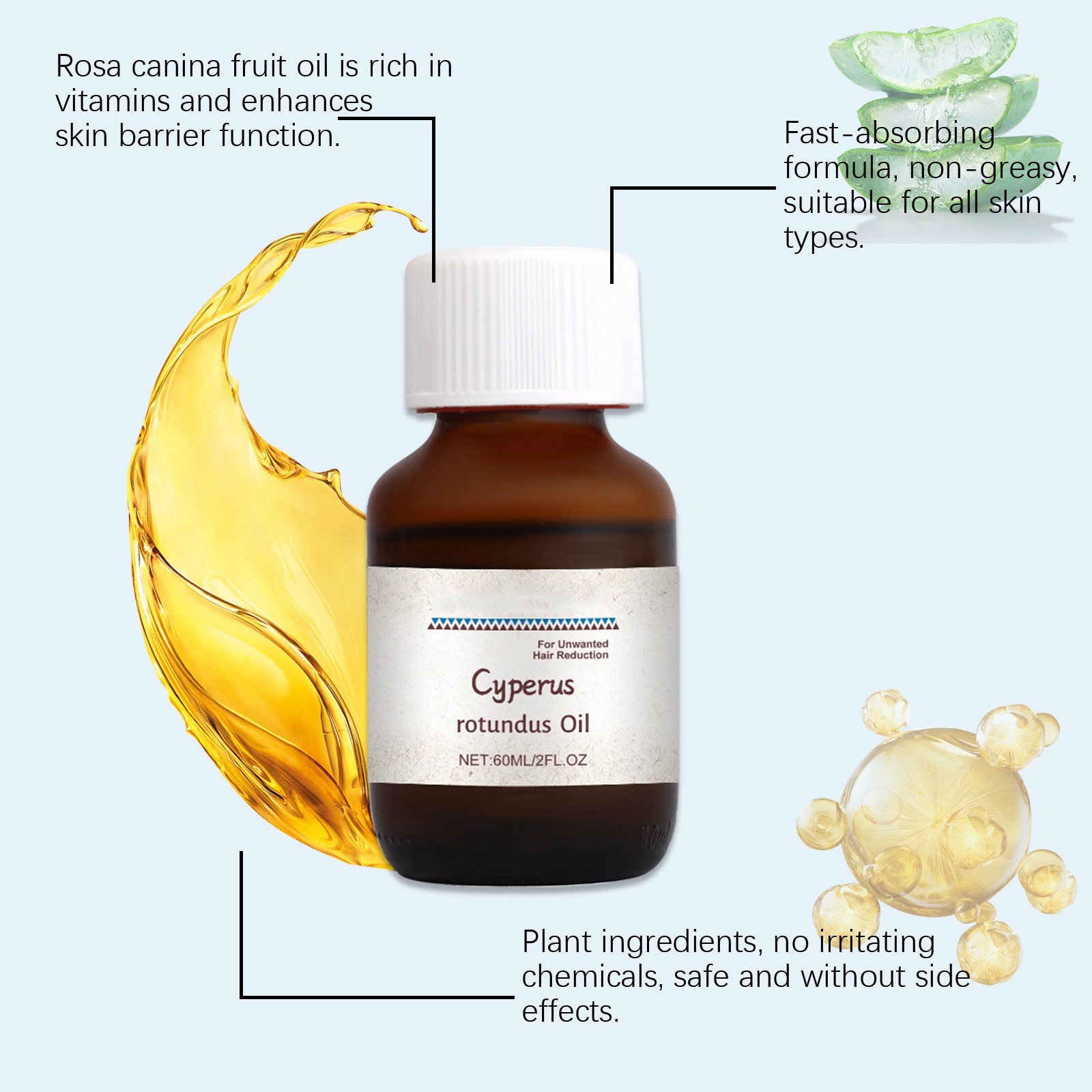 Cyperus-aceite para el cuidado - House Hair Care reseña y precio