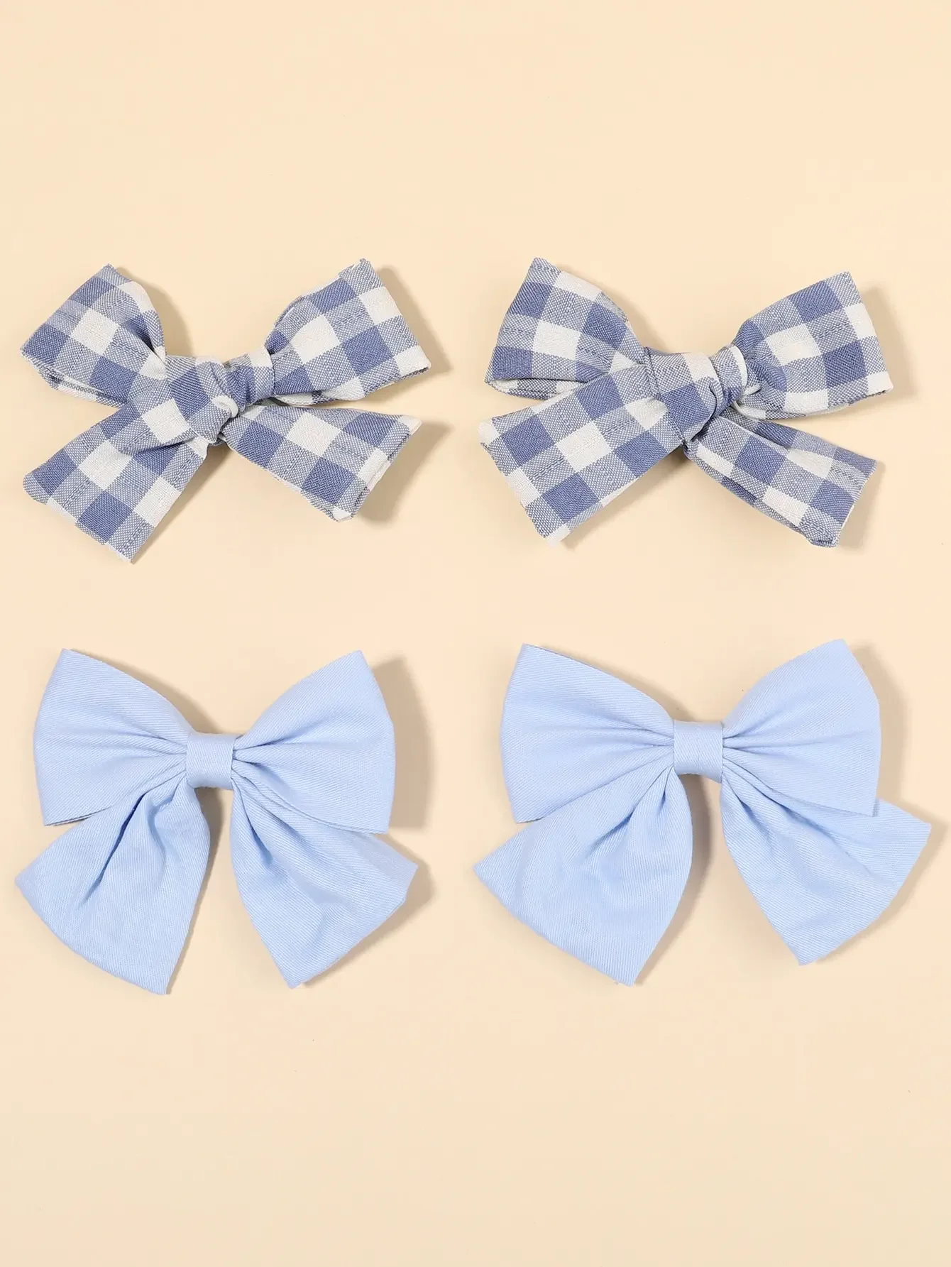 4 unids/set lindo lazo a cuadr - Hair Care For Baby reseña y precio